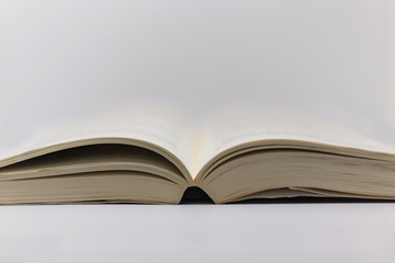 Open book with space to write in