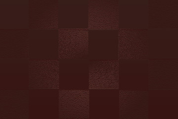Evocative, moody dark red checked pattern, leather texture, space for text, copy