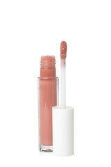Lip gloss isolated on white background. Female accessories