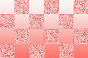 Pink ombre effect checkerboard pattern with textured and smooth squares alternating, space for copy, text, concept for gaming, checkers, chess, tiles