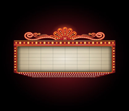 Theater Sign Billboard Frame Design