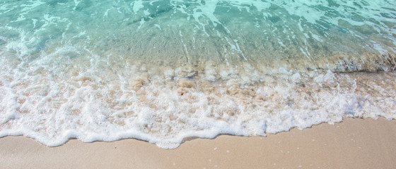 Calm Mediterranean sea and coast. Calpe, Valencia, Spain