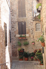 Fototapeta na wymiar Italian courtyard