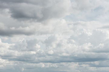 View of the cloudy sky in springtime