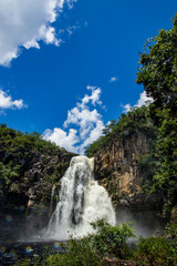 Fototapeta premium parque nacional cachoeira dos saltos chapada dos veadeiros alto paraiso goias