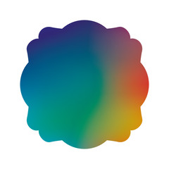 Blue gree and red gradient frame banner vector design