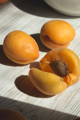 Fresh apricots on a table
