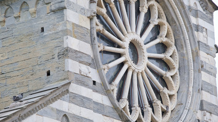 Basilica di San Salvatore dei Fieschi a Cogorno, Genova, Liguria, Italia.