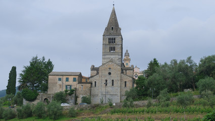 Basilica di San Salvatore dei Fieschi a Cogorno, Genova, Liguria, Italia.