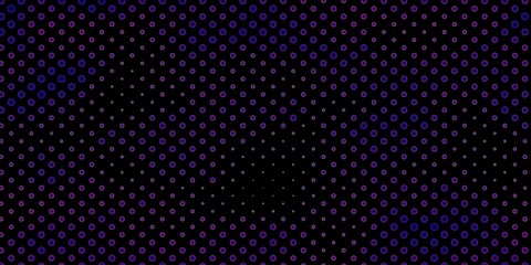 Dark Purple vector template with esoteric signs.