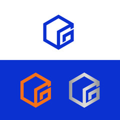 Geometric letter G logo 