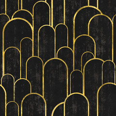 pattern archway gold and black - 353462031