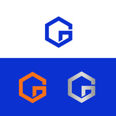 Polygonal letter G logo