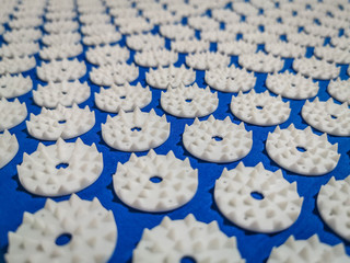 Blue Acupressure Mat and Pillow