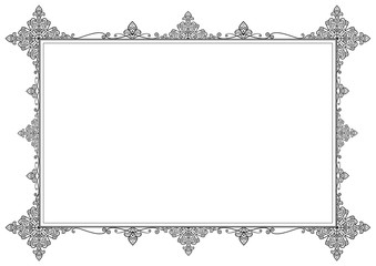 Stylish Horizontal Frame Ornament