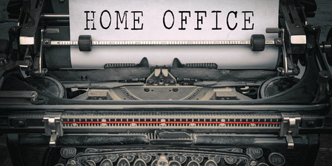 Homeoffice background vintage - Close-up of old typewriter 
