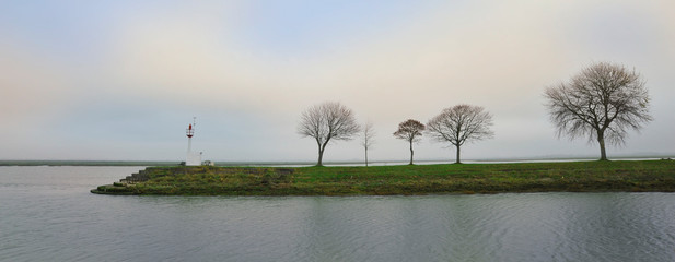Panoramique sur la pointe du phare de Saint-Valery-sur-Somme (80230), Somme en Haut-de-France