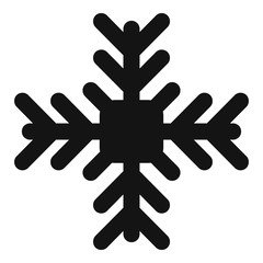 Art snowflake icon. Simple illustration of art snowflake vector icon for web design isolated on white background