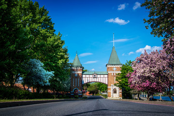 La porte des anciens maires is commemorative gate to the mayors of the city of Saint-Hyacinthe, Quebec, Canada