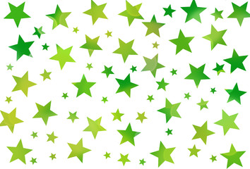 green stars background