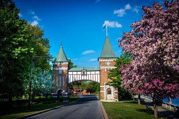 La porte des anciens maires is commemorative gate to the mayors of the city of Saint-Hyacinthe, Quebec, Canada