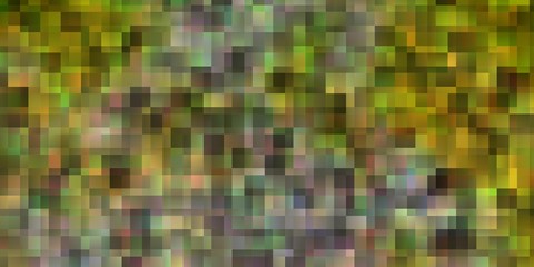 Light Green, Yellow vector texture in rectangular style.