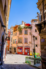 Fototapeta premium En visite dans le vieux Lyon