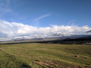 landscape with mountains