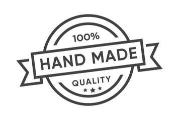 Hand Made Stamp vector icon