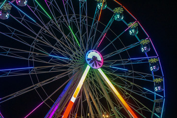 Ferris wheel at night