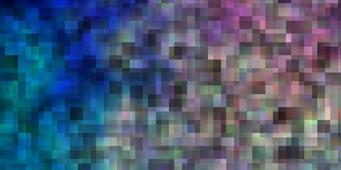 Light Pink, Blue vector texture in rectangular style.