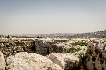 AMMAN, JORDAN - FEBRUARY 15: Streets of Amman the capital city of Jordan, on 15th February 2019 in Amman, Jordan.