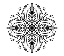 Obraz premium Illustration, postcard digital zentangle and doodle style