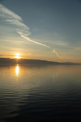 Fototapeta premium lake at the sunrise