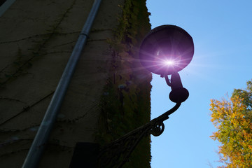 Old lamps along the way, which are still in operation today