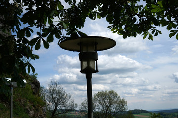Old lamps along the way, which are still in operation today