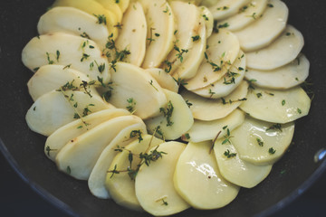 chef making greece moussaka
