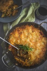 greek moussaka with potatto and eggplant