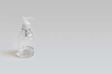 Gel alcohol isolated on white background