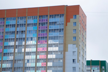 Sale of new apartments in new multi-storey high-rise buildings in the city.