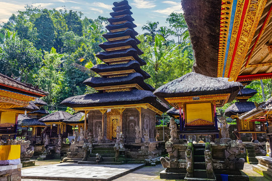 Most important pagoda in Pura Kehen Temple in Bangli village, near Ubud, Island of Bali, Indonesia
