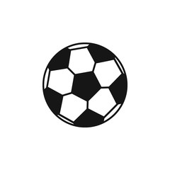Fototapeta premium Soccer ball icon flat vector design