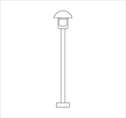 street lamps. illustration for web and mobile