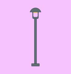 street lamps. illustration for web and mobile