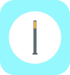 street lamps. illustration for web and mobile
