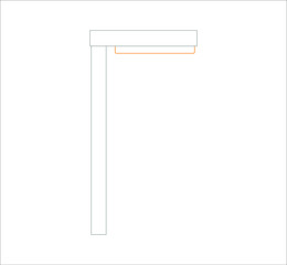 street lamps. illustration for web and mobile