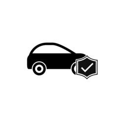 Car insurance icon isolated on white background