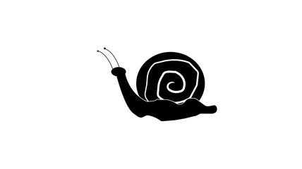 Snail Icon. Wildlife Symbol. Mollusk Sign