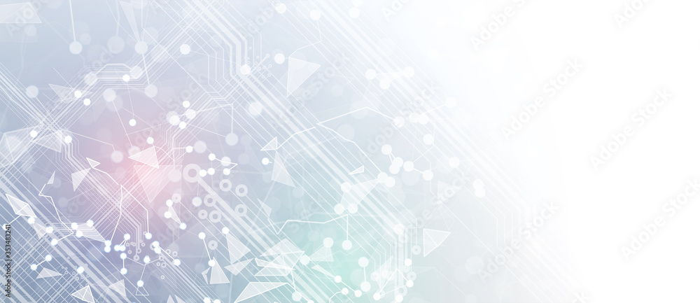 Aufkleber abstract tech background. futuristic technology interface