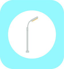 street lamps. illustration for web and mobile